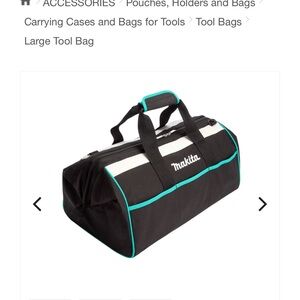 Makita Black and Teal Tool Bag 18 inch
